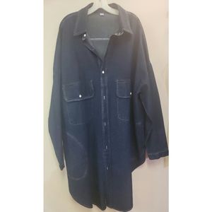 Plus Sz.Oversized Denim Jacket/Coat.